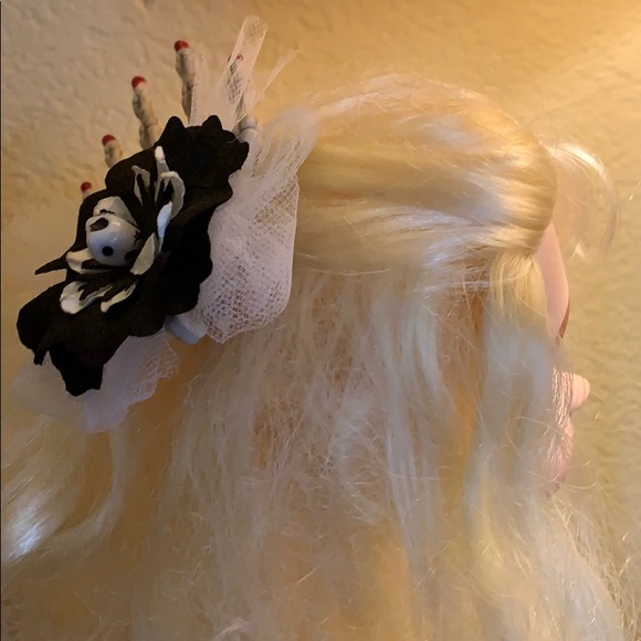 Skeleton hand hair clip skull Halloween accessory Day of Dead Dia de Muertos - Picture 16 of 16